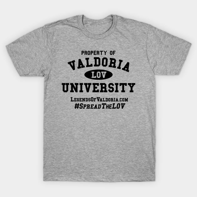 Vintage College University Property of Valdoria University T-Shirt by legendsofvaldoria